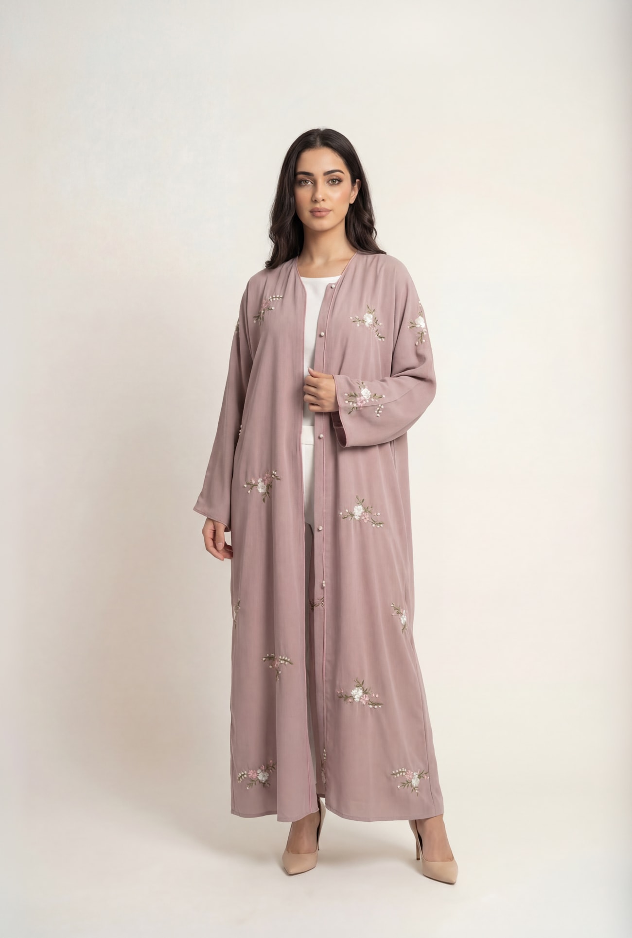 Noor Pooka colour pattern Abaya
