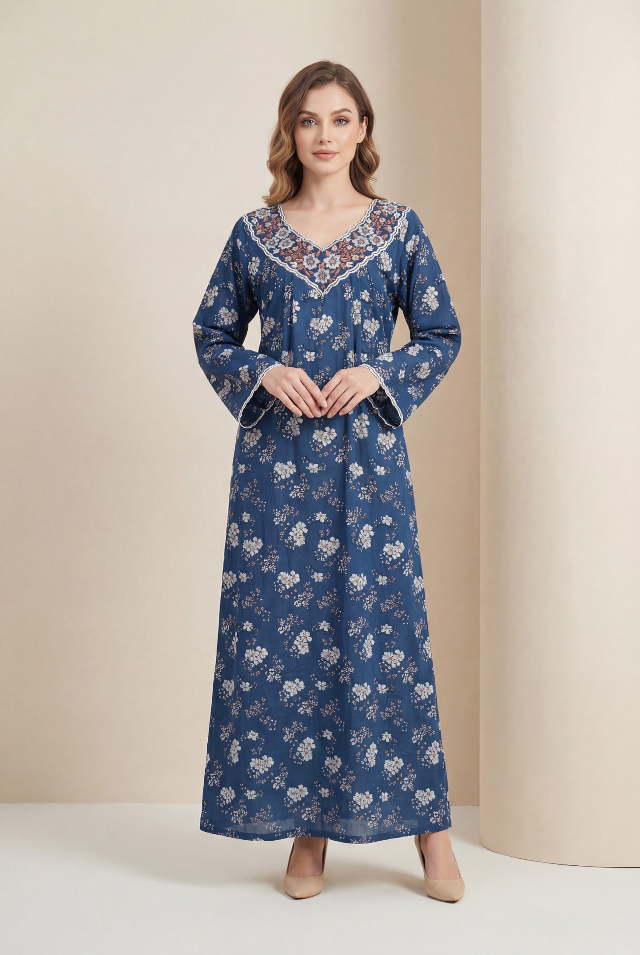 Crystal Embroidered Khous Jalabiya