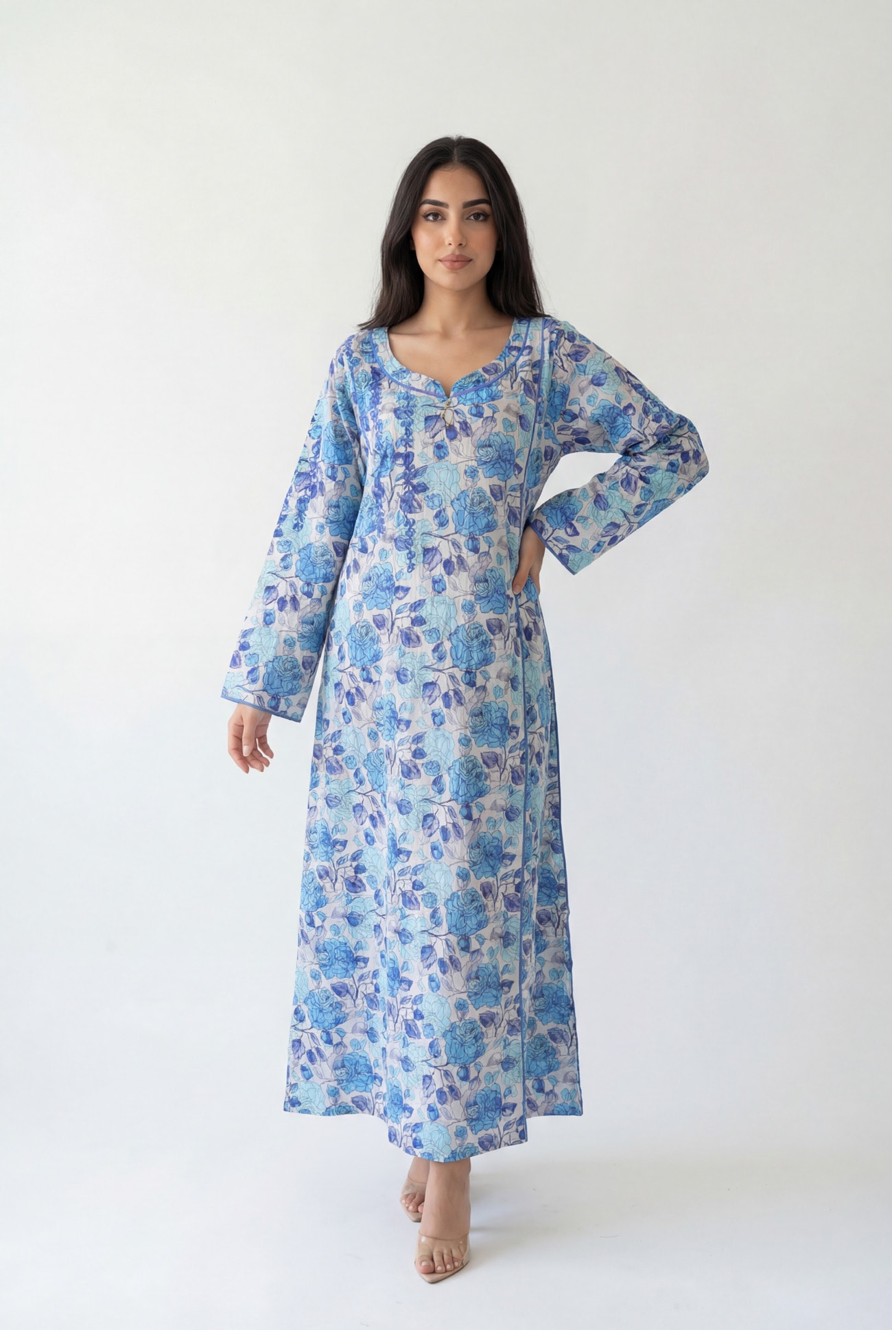 Embroidered Pico Finish Jalabiya