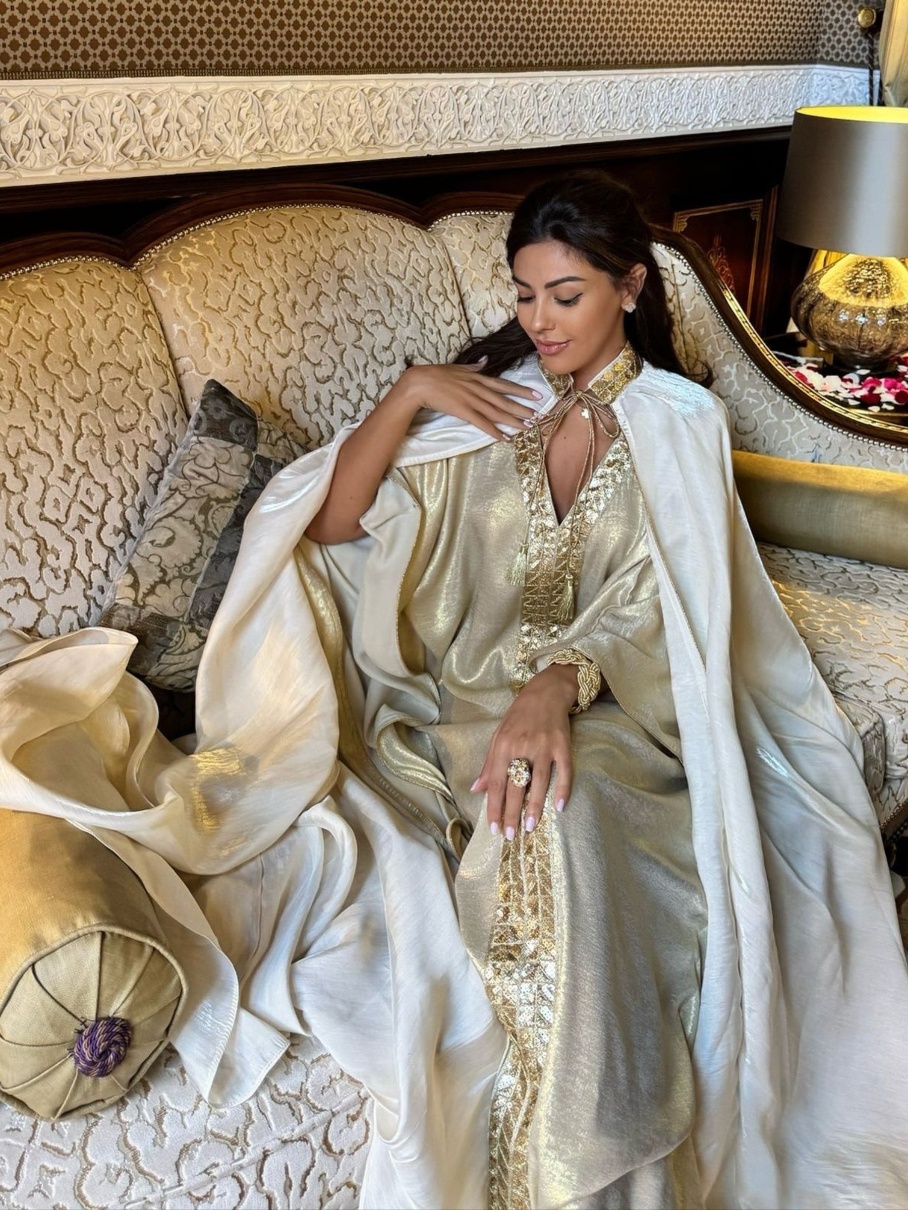 Malaki Off White Kaftan