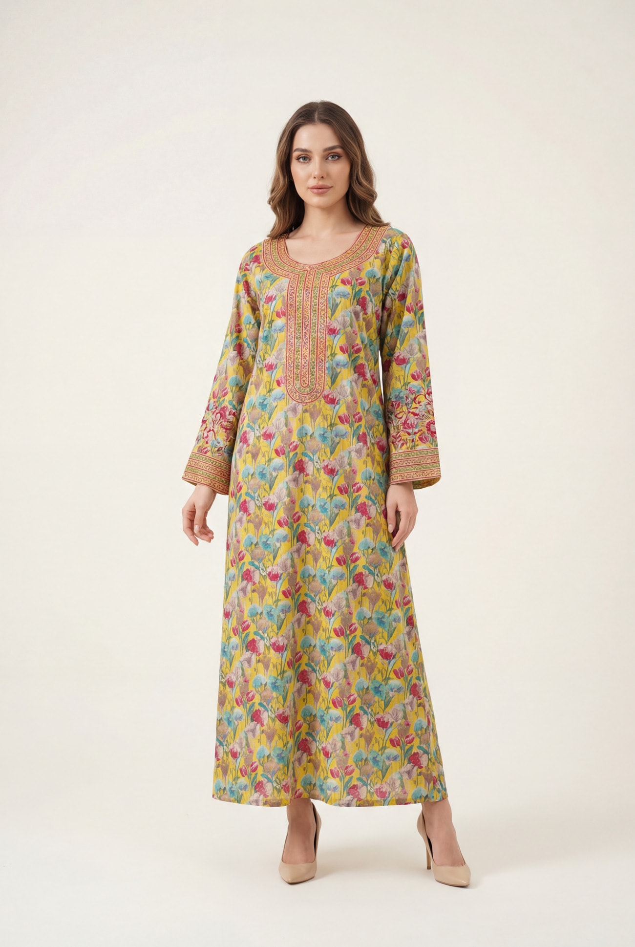 Zari Cutwork Elegance Jalabiya