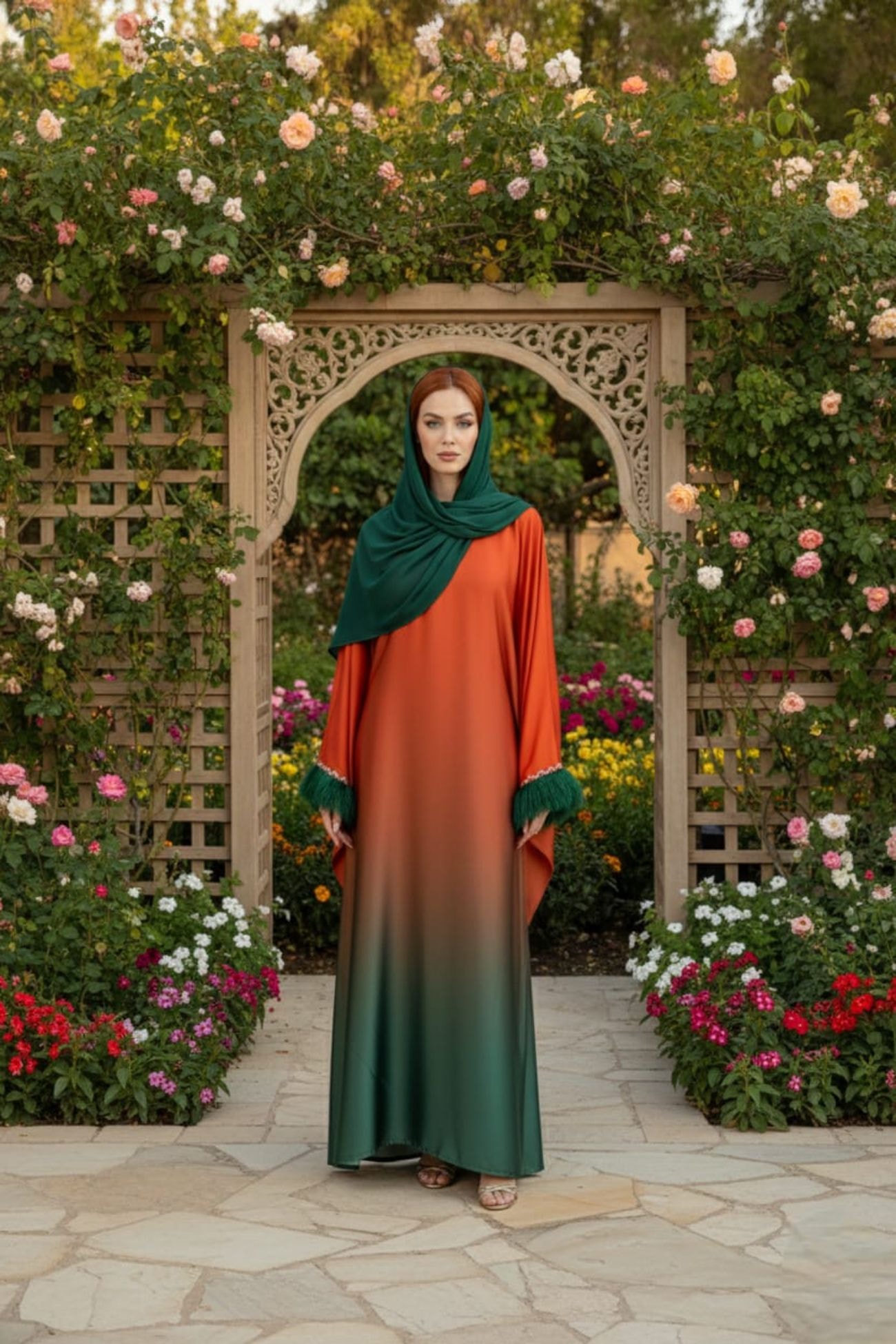 Amber Canopy Ombré Abaya