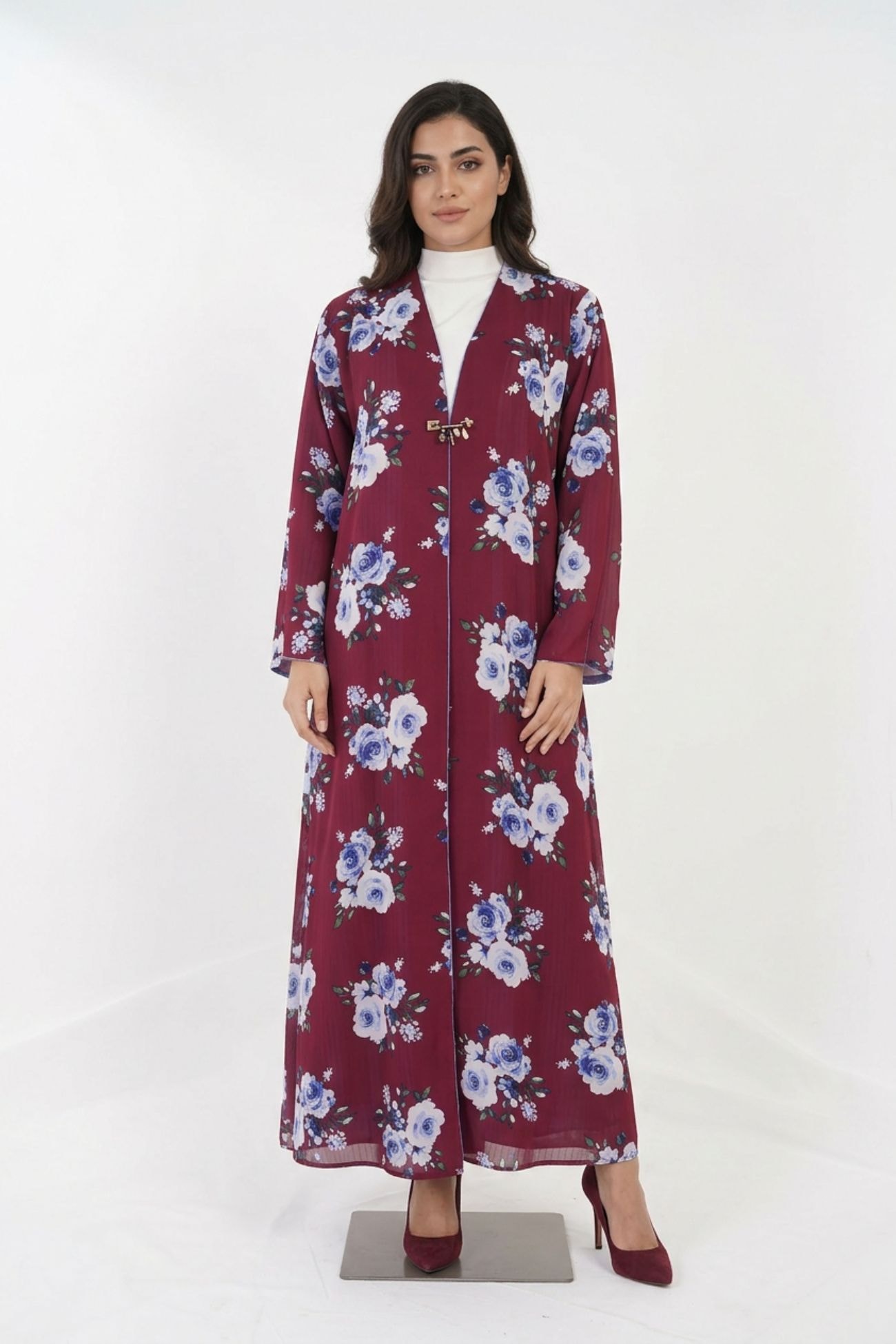 HEIRA Structured Slit Abaya - Reversible