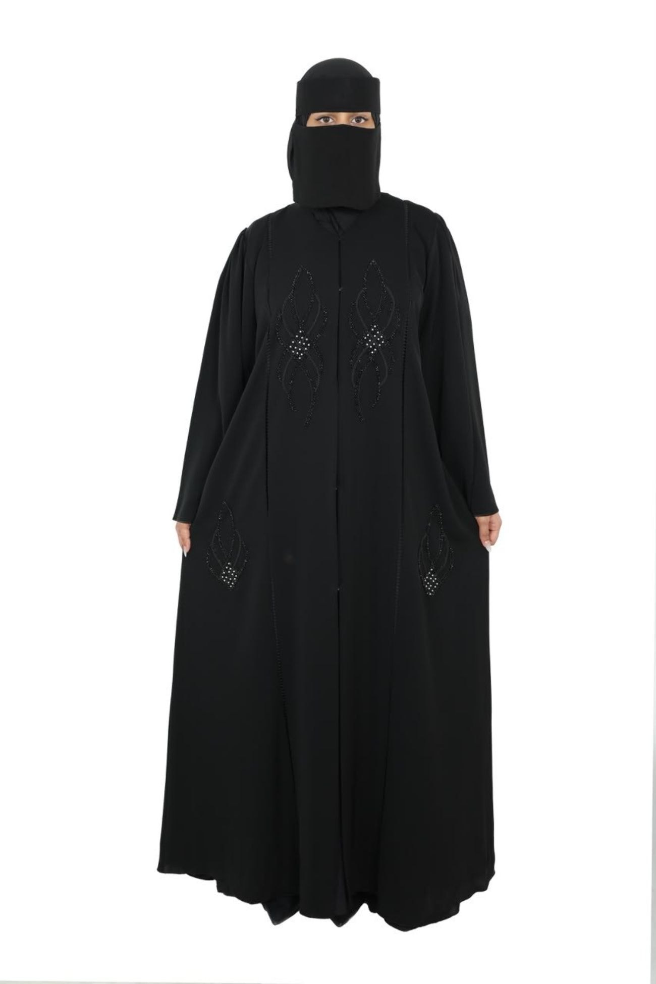 ASWAD Crystal Leaf Abaya