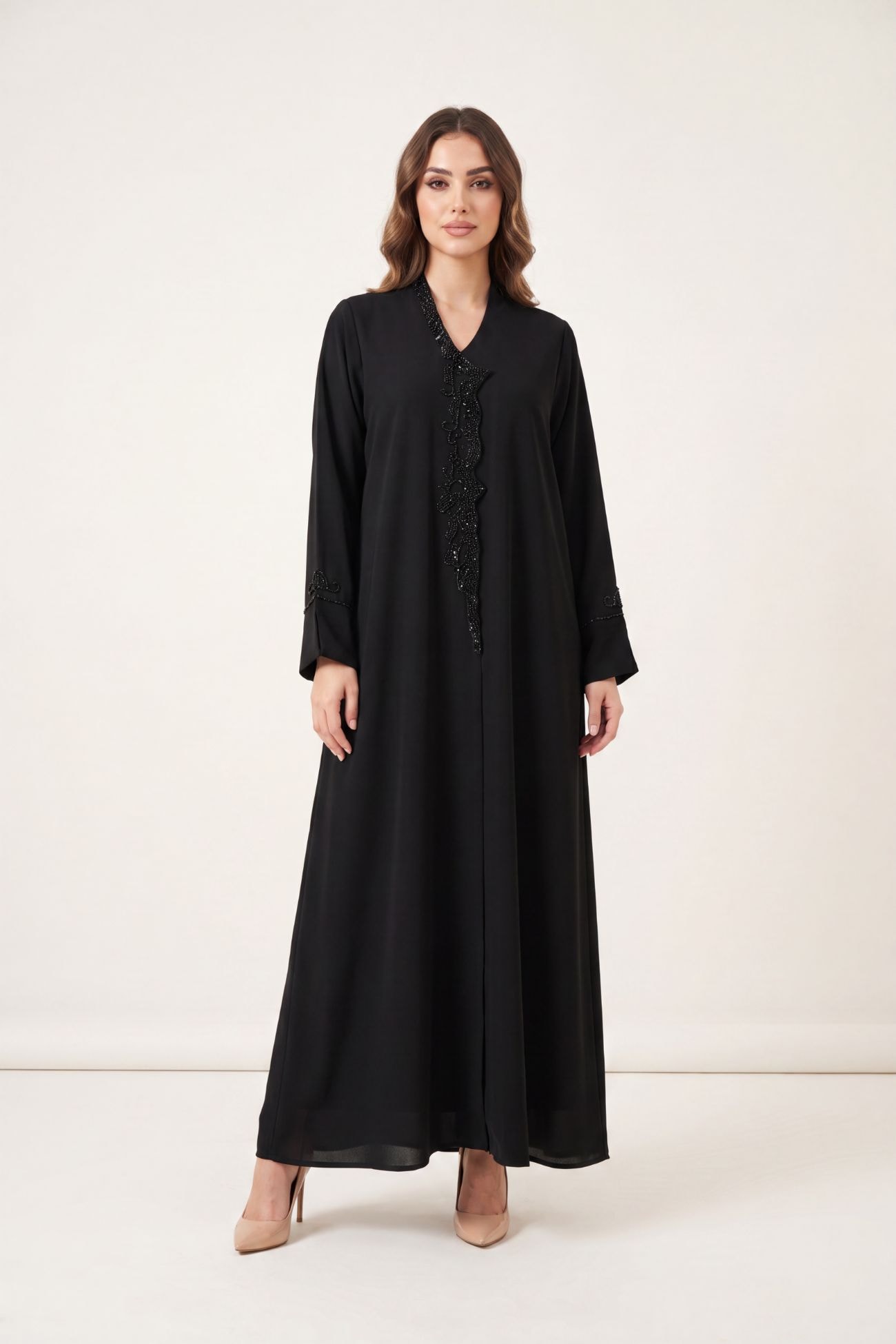 Noir Vine Abaya