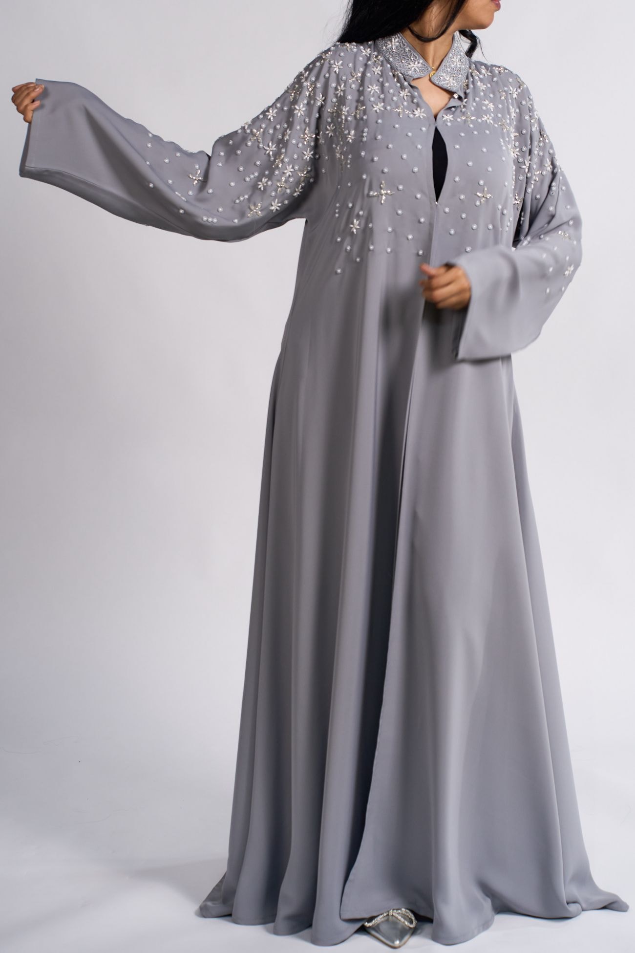Silver Star Abaya