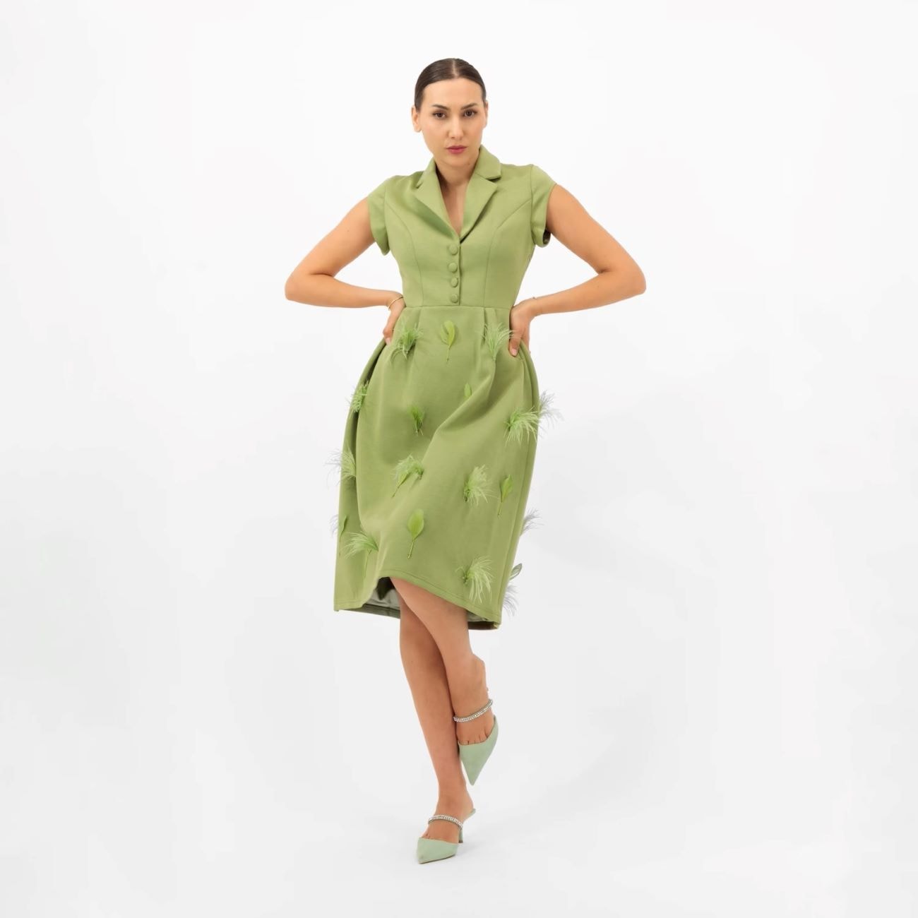 Dress de Code – Midi Dress — Green