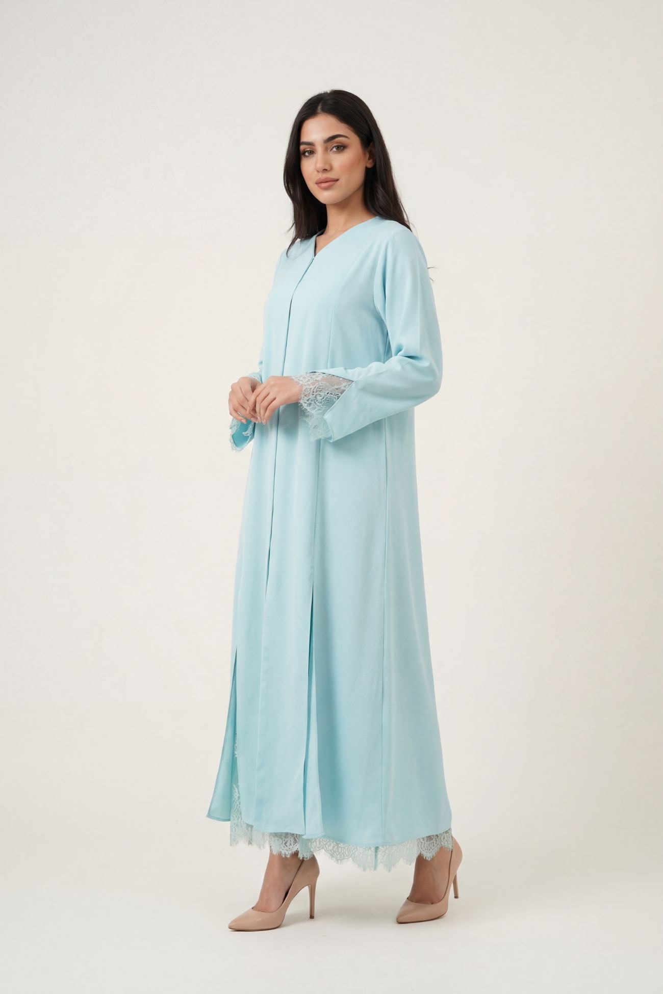 Sky Lace Abaya