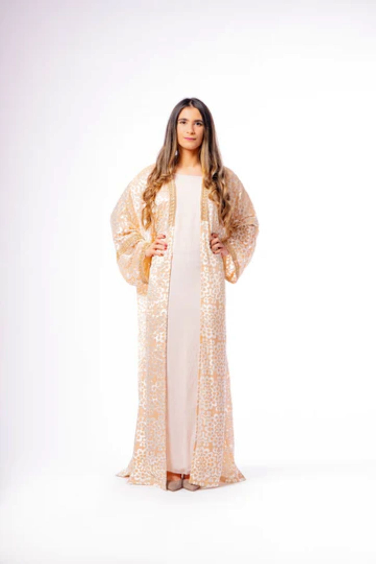 Modern open women’s abaya