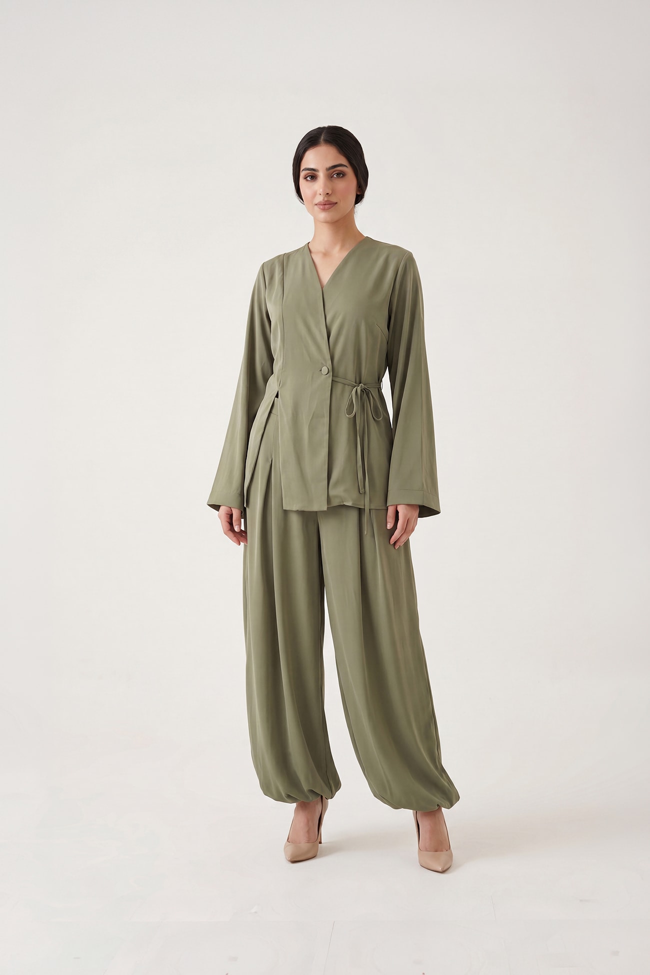 Olive Serenity Co-Ord Set