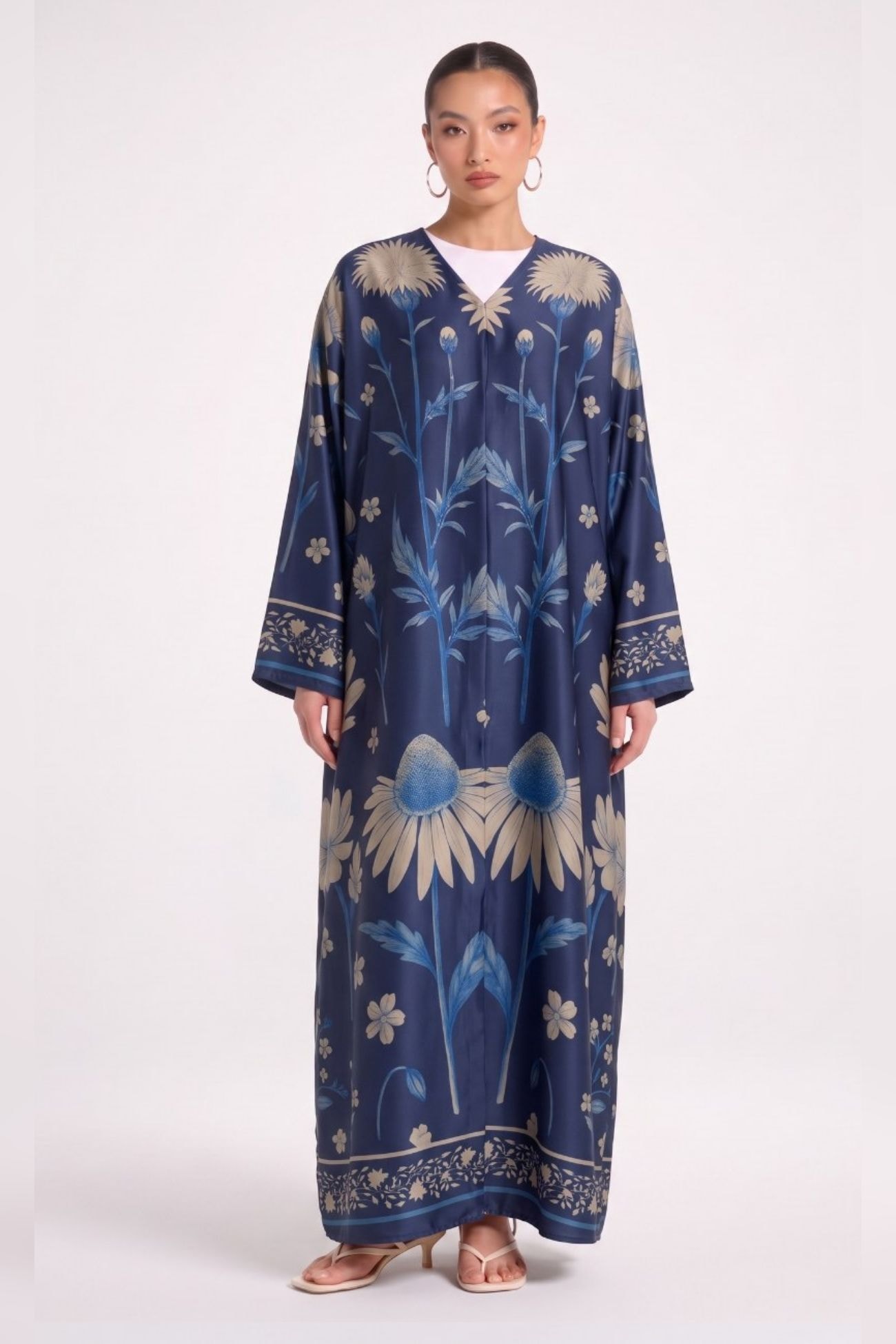 Azure Bloom Abaya