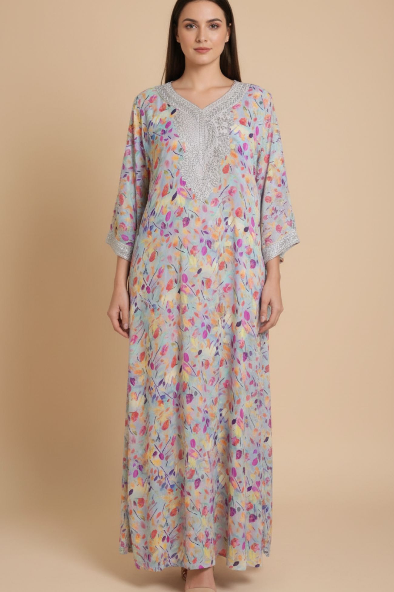 Garden Glow Embellished Jalabia