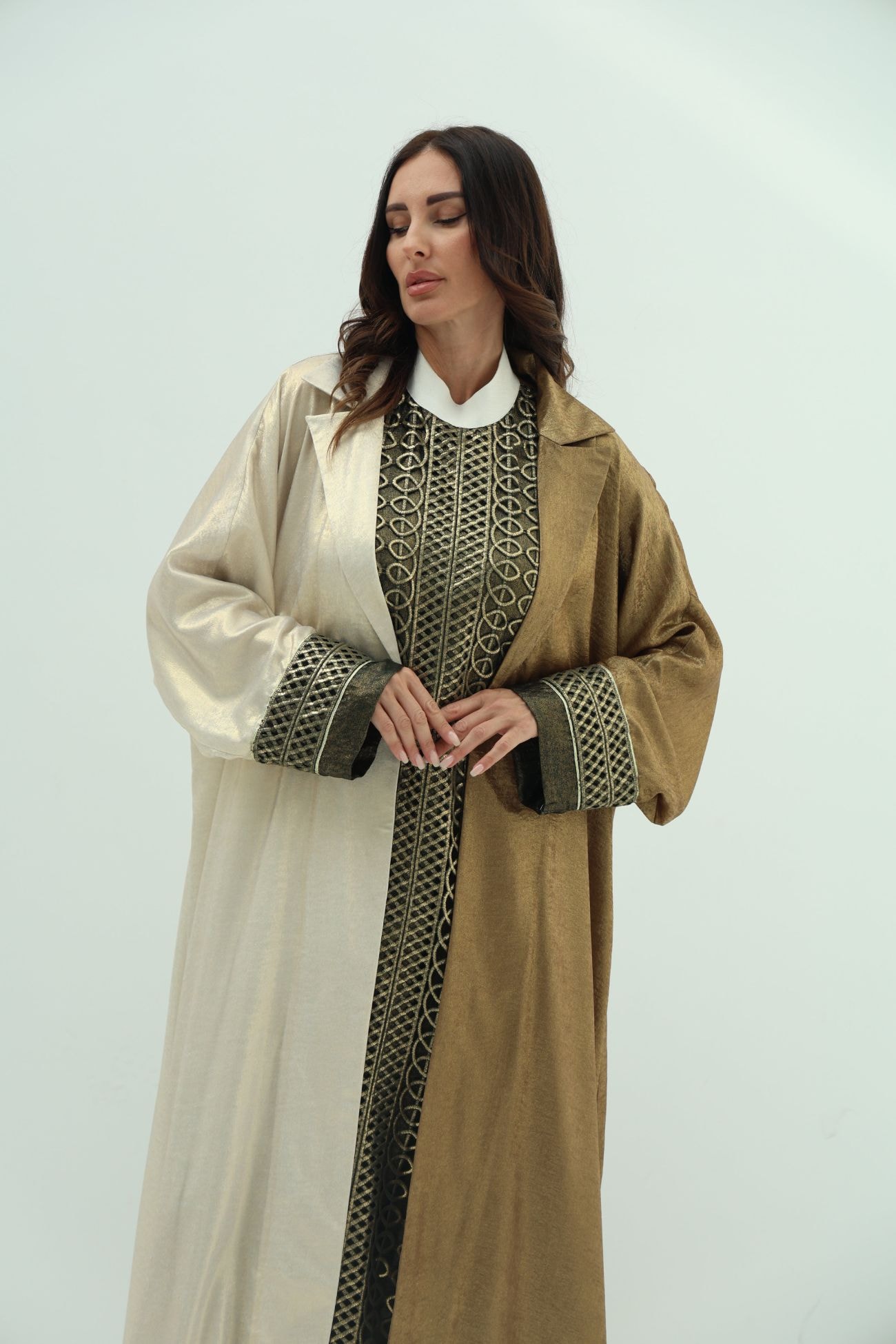 Off White Crepe Abaya — Off-White 2