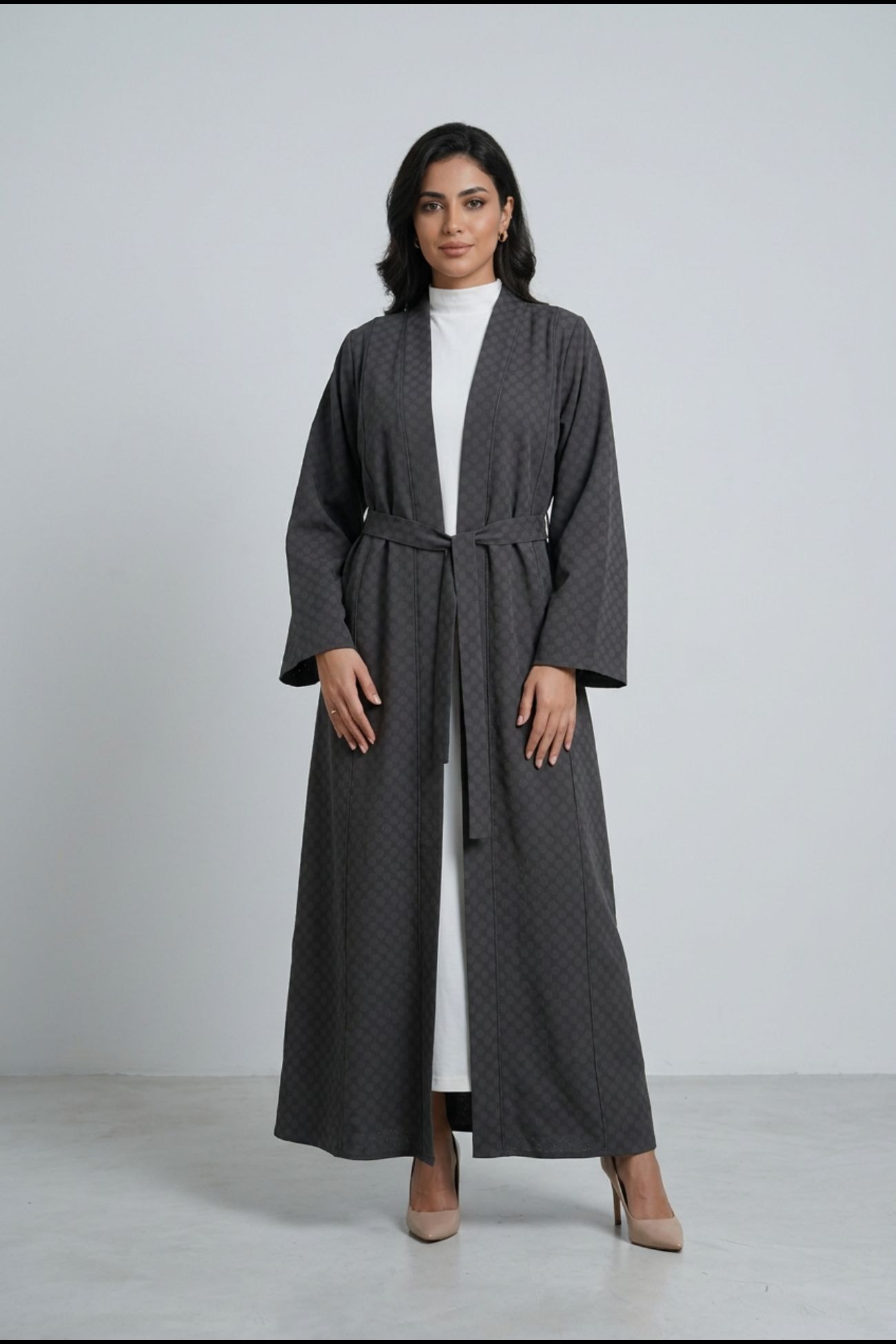 TANSY - Front-Tied Paneled Abaya