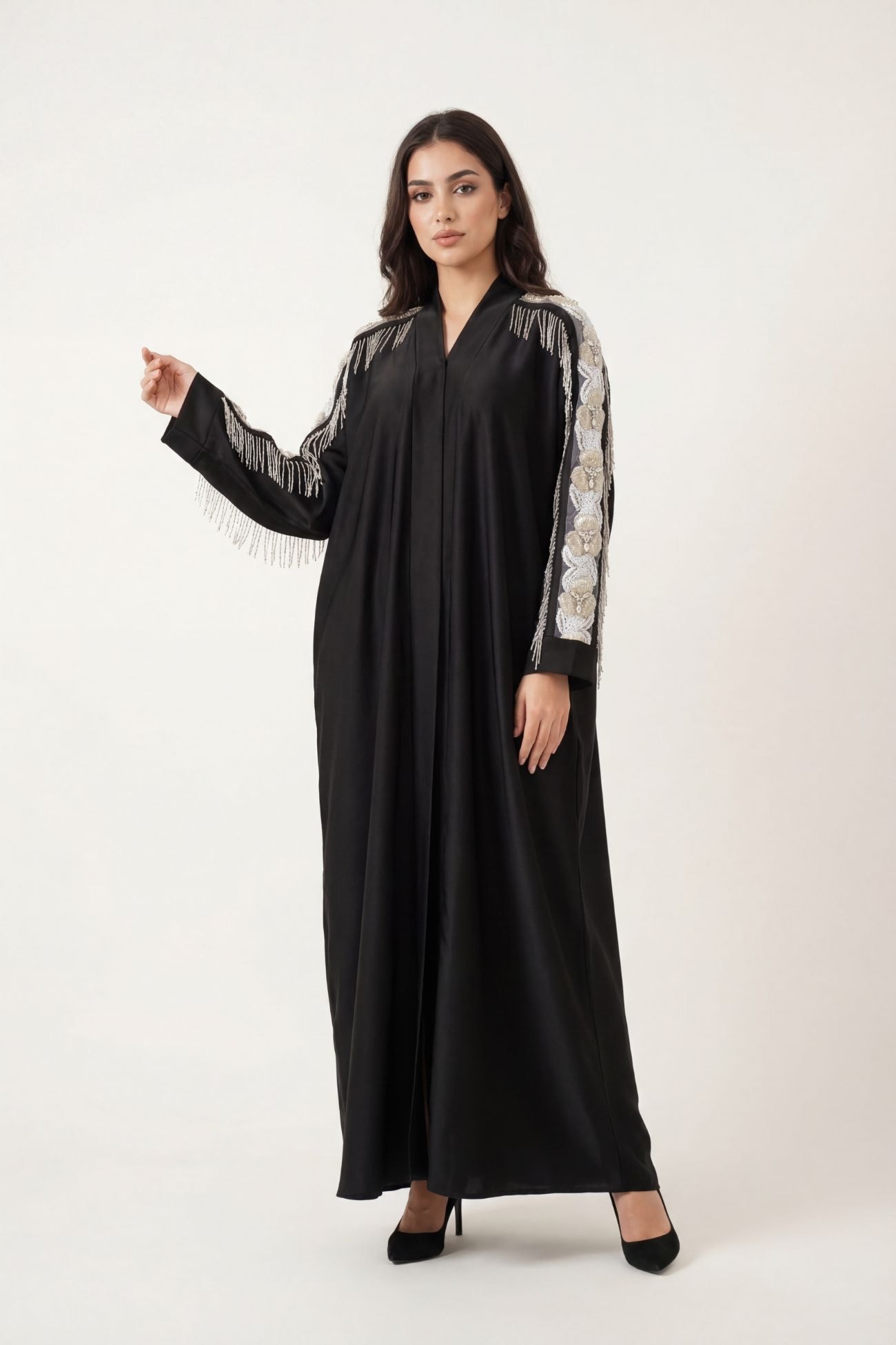 عباية زهور منتصف الليل — Black 2