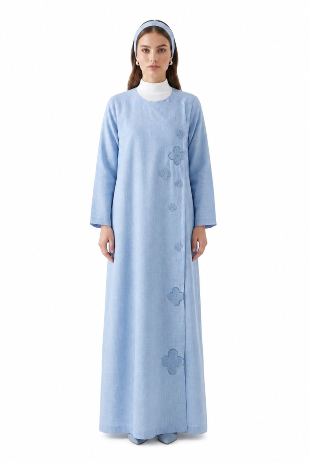 EVIE - Floral Cut-Out Straight Abaya - SUMMER COLLECTION 2026