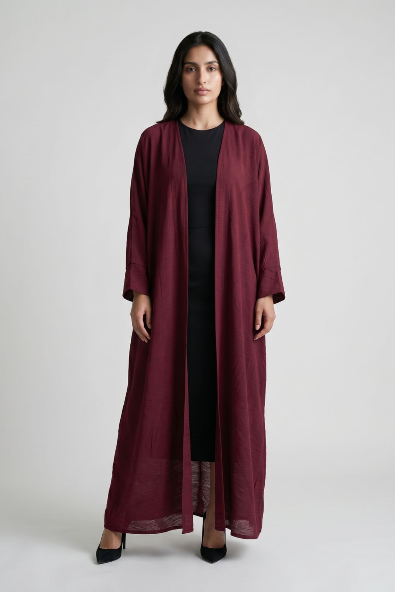 Burgendy Abaya