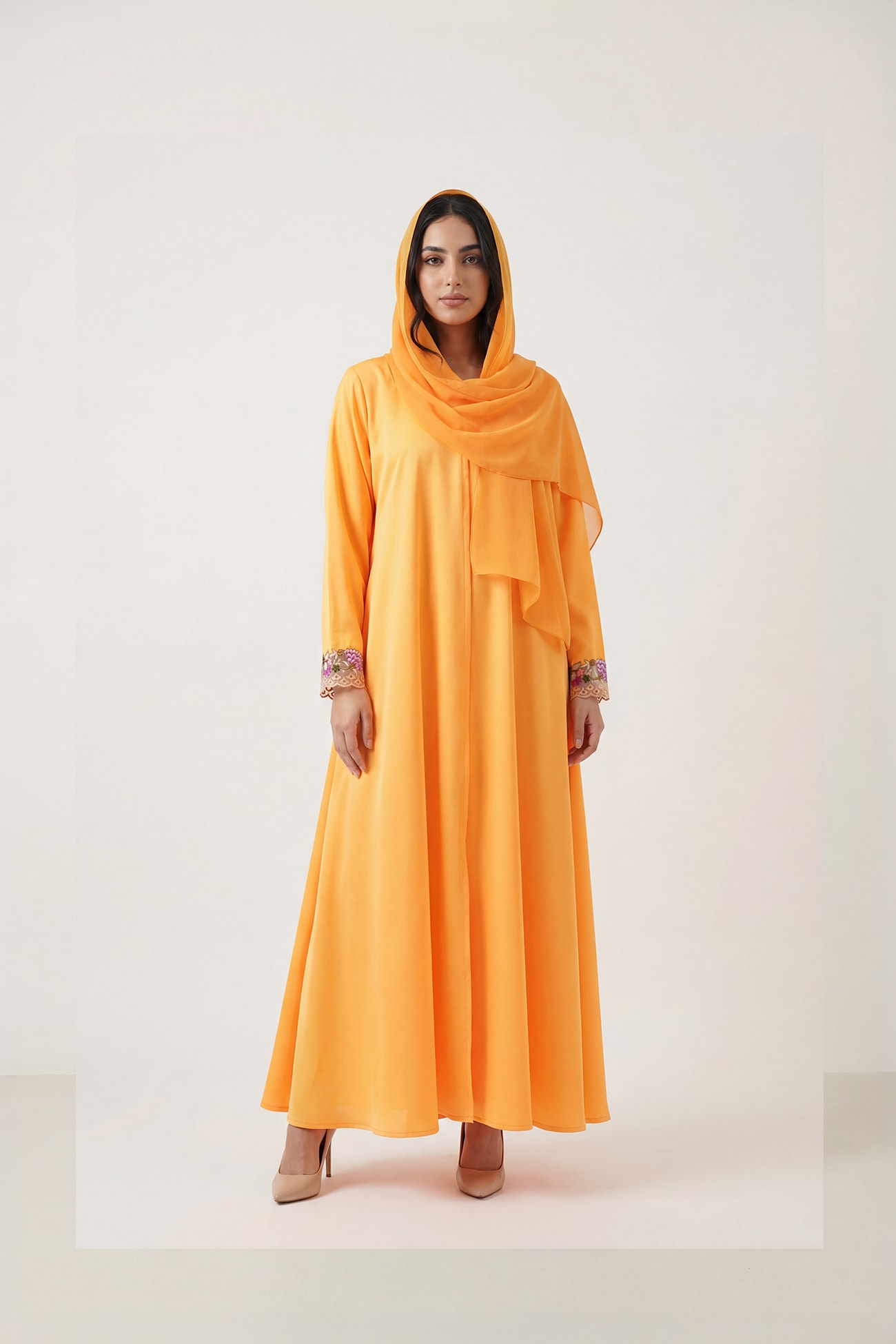 silk vase - yellow