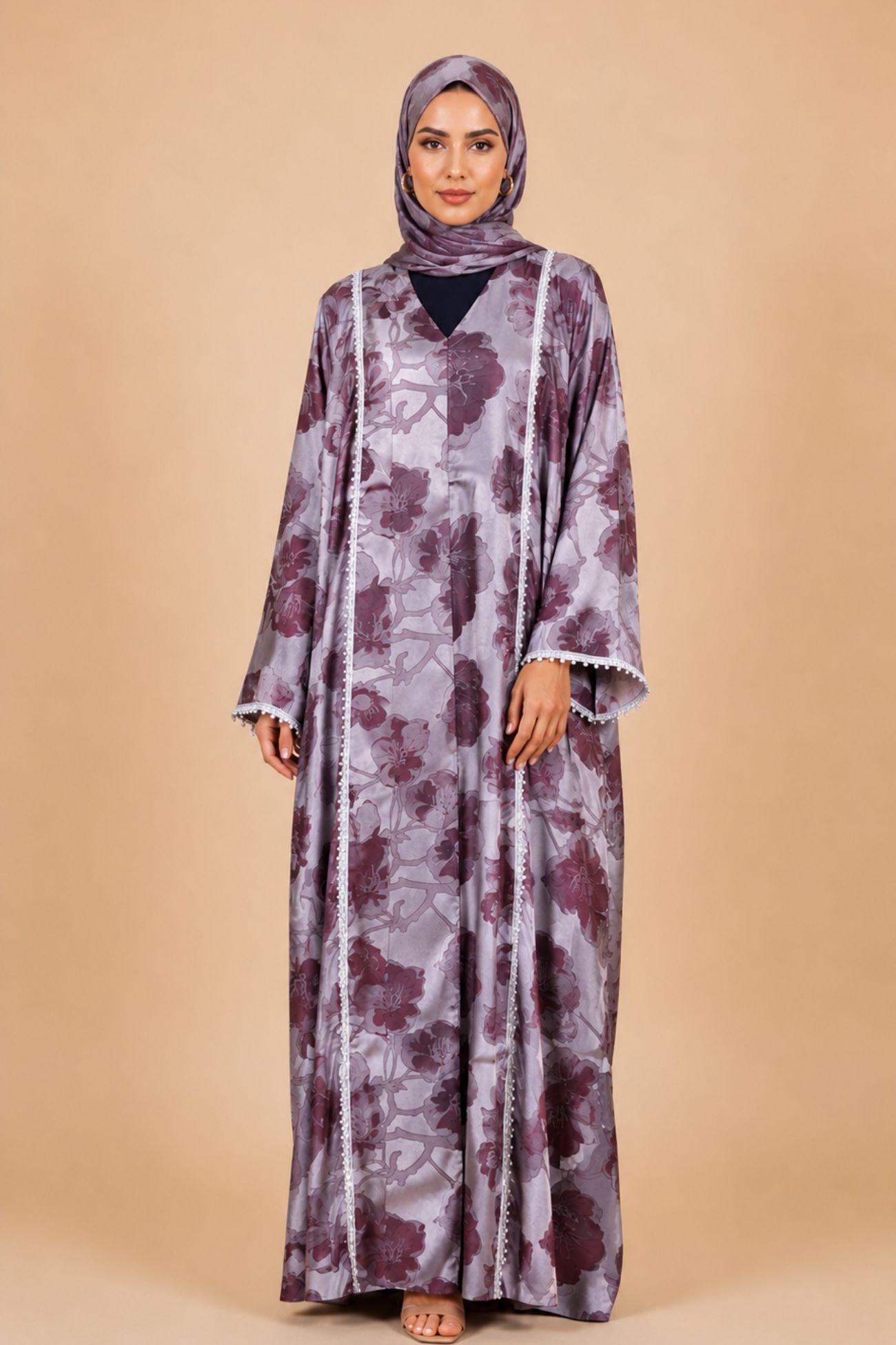 Lavender Mist Elegance Abaya