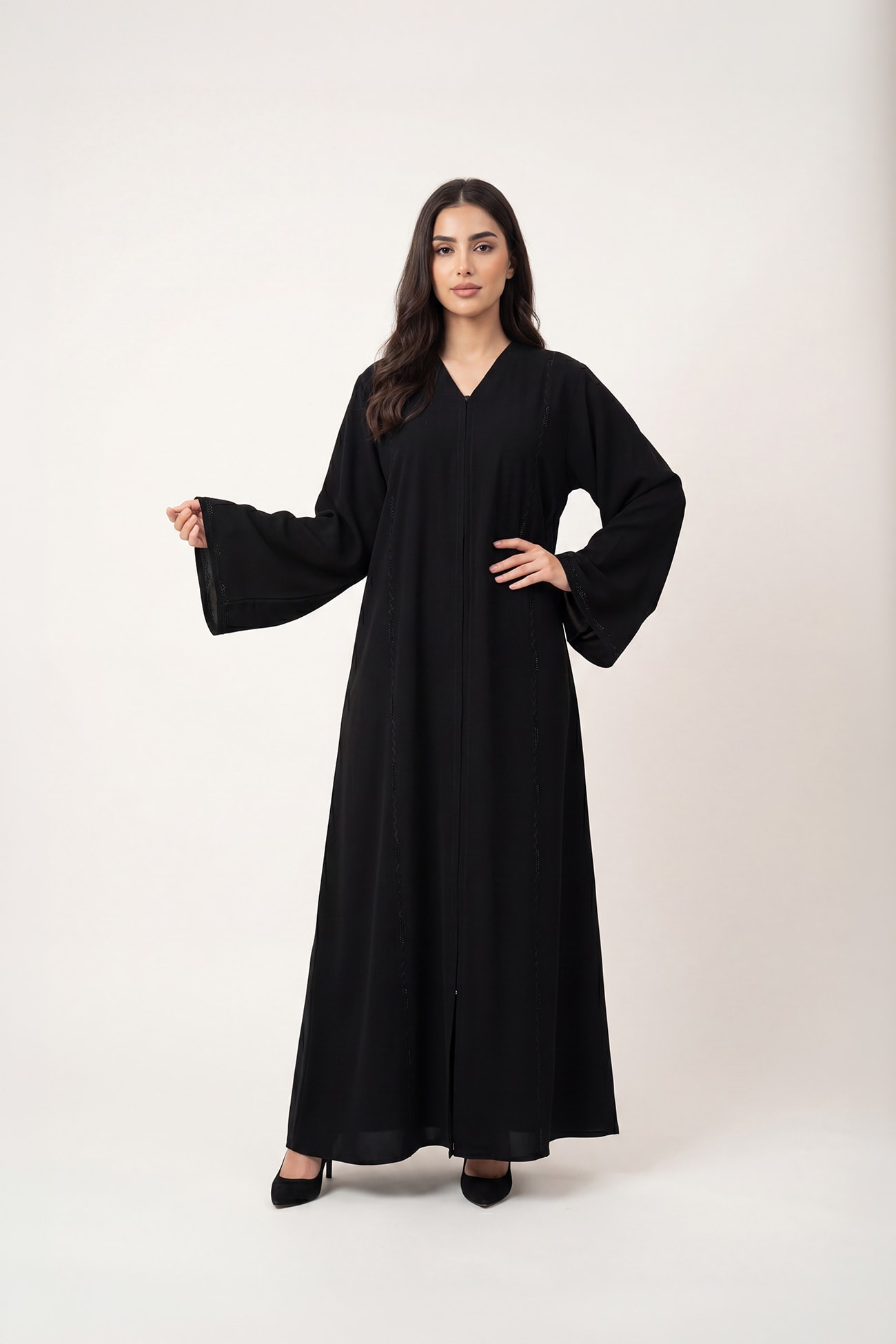 Noor Luxury hand work abaya