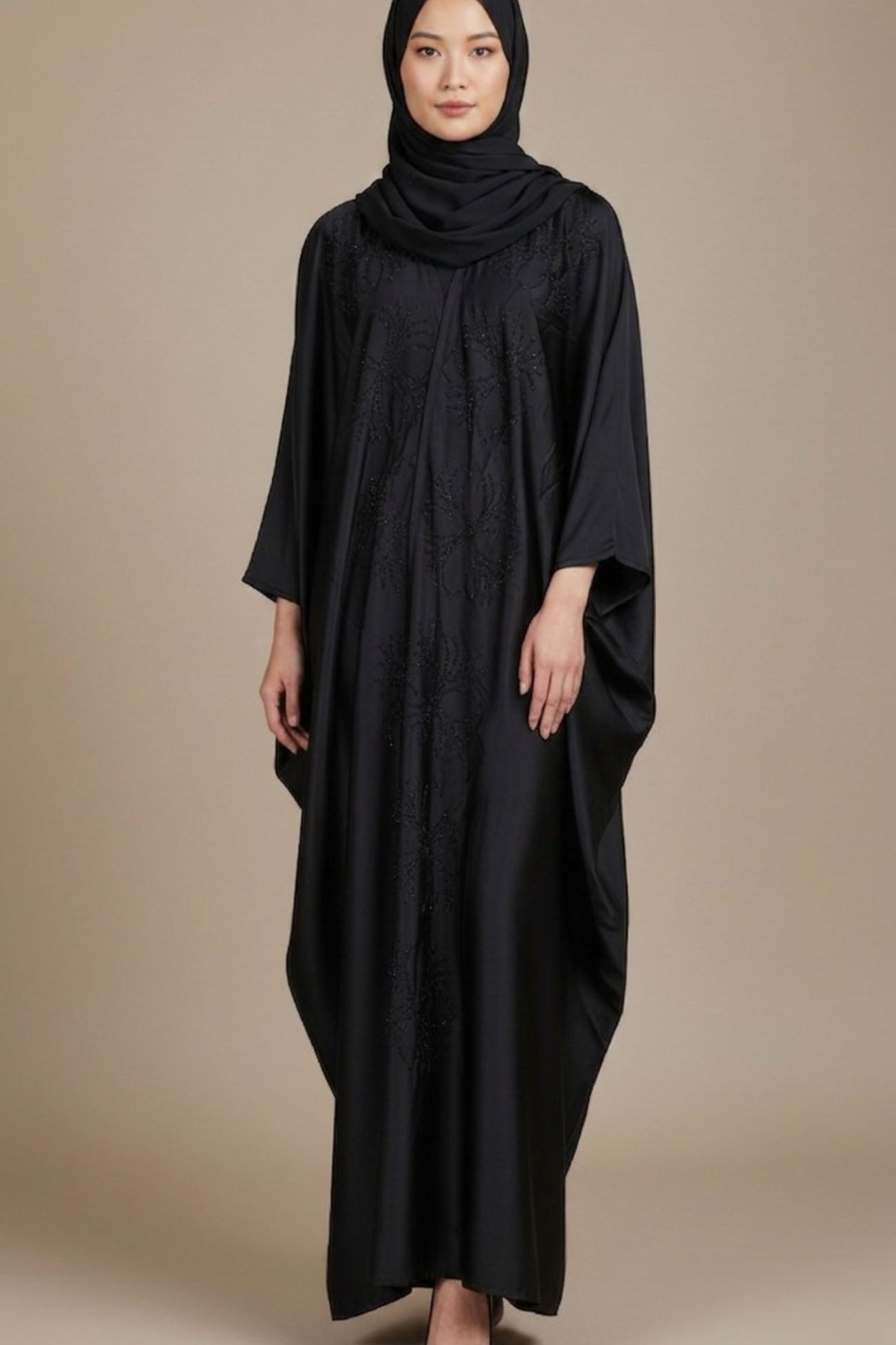 Noir Veil Elegance Abaya