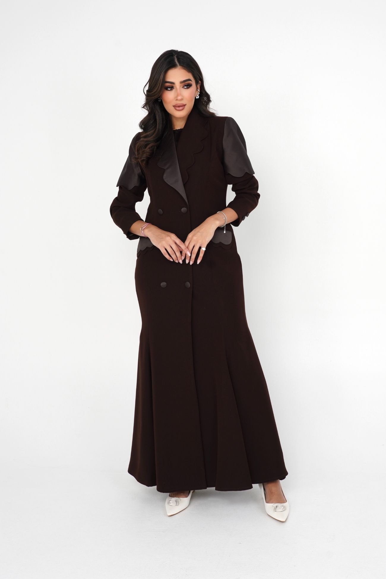 Long formal blazer dress double breasted