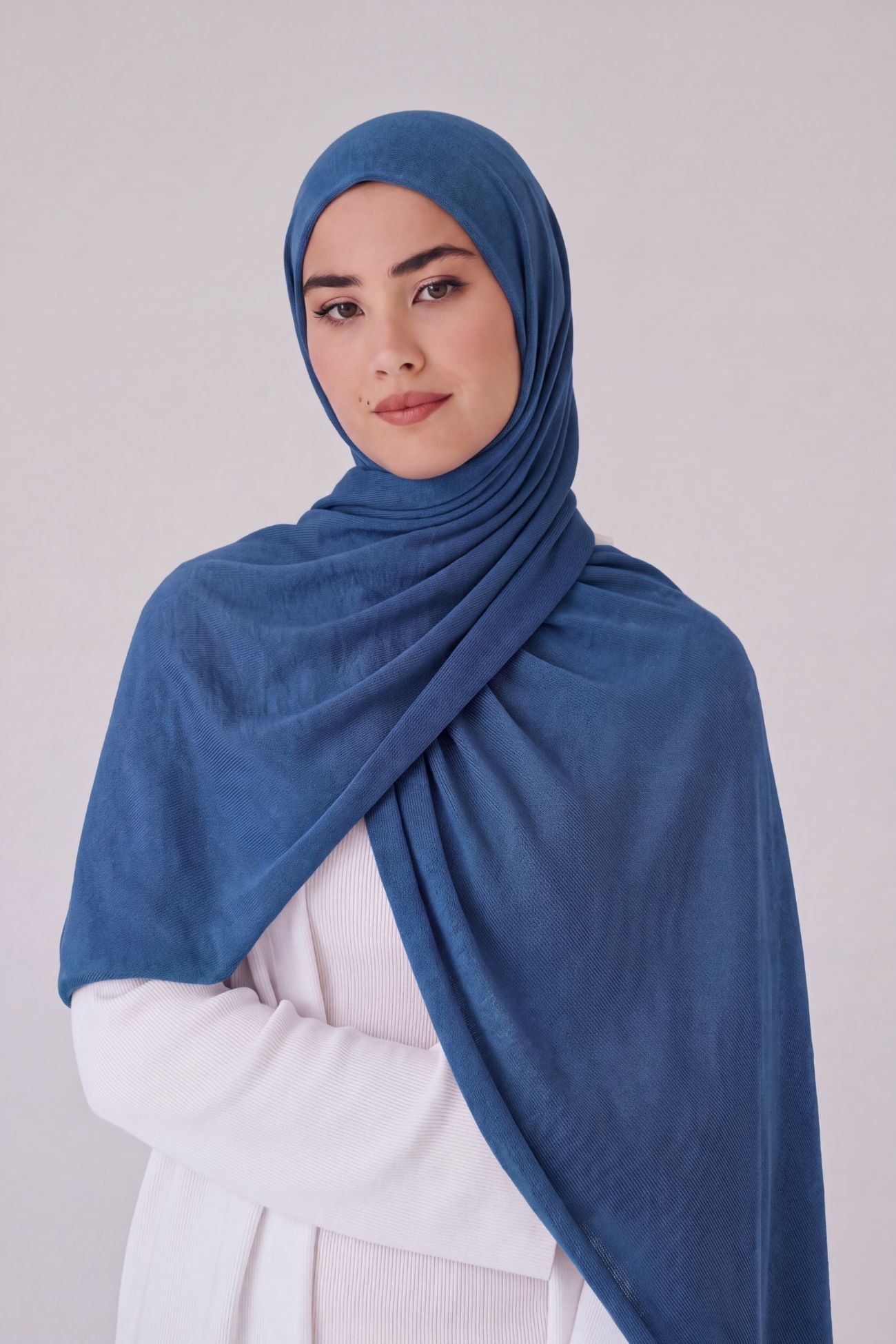 Premium Malasysian Chiffon Hijabs — Blue 1