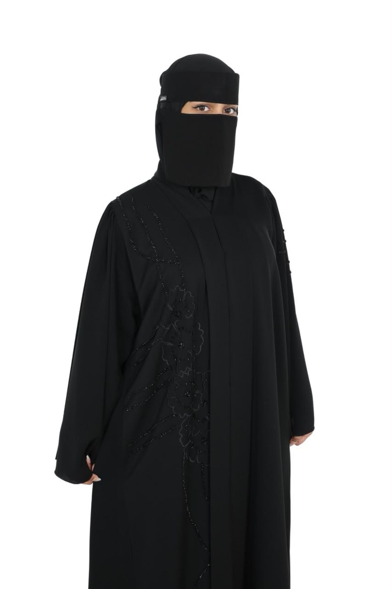 ASWAD Midnight Floral Abaya