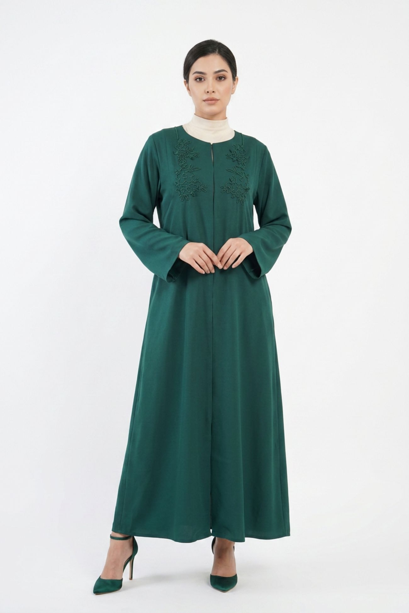 OPHELI - Floral yoke abaya