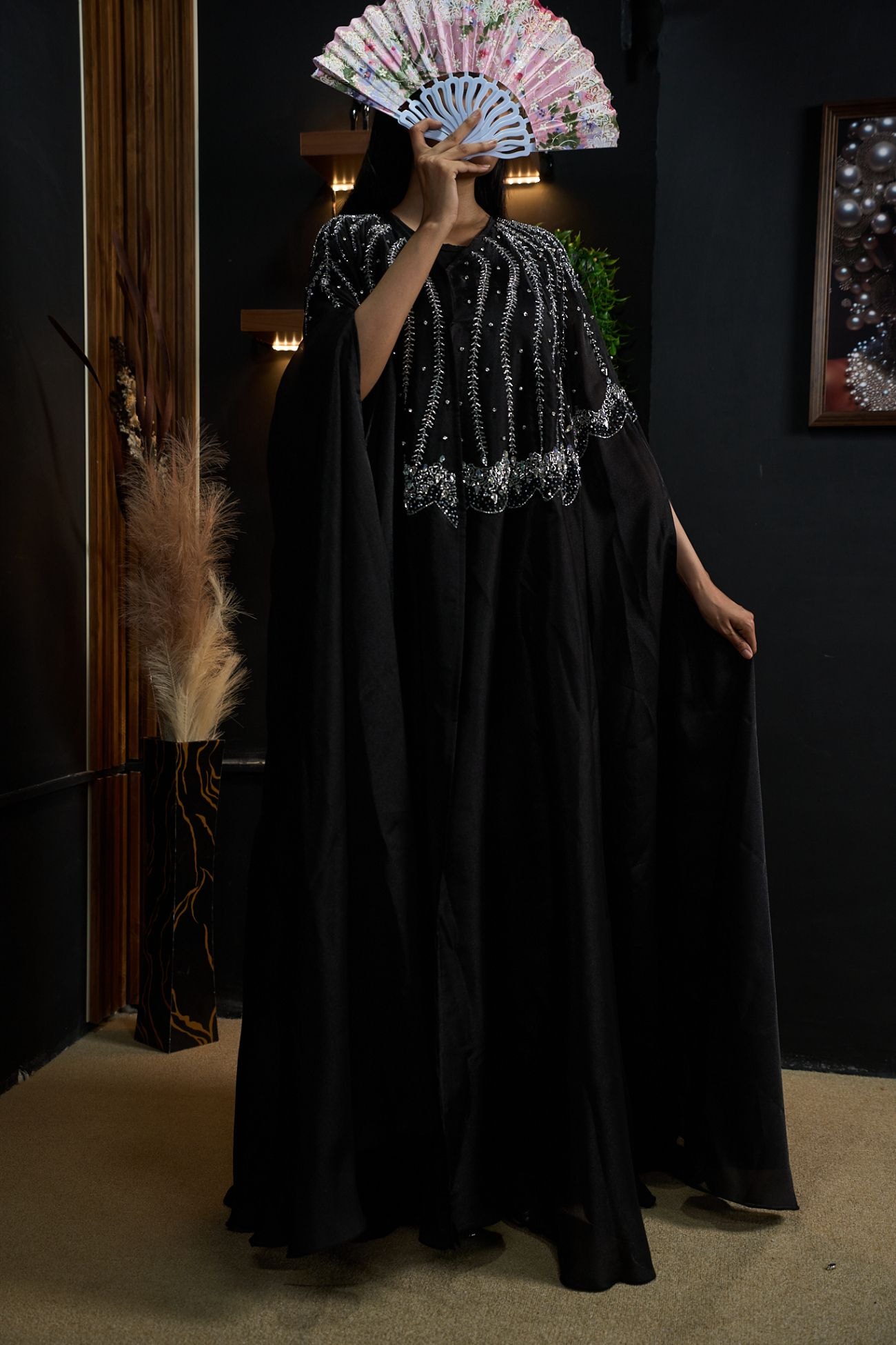 Midnight Cascade Abaya
