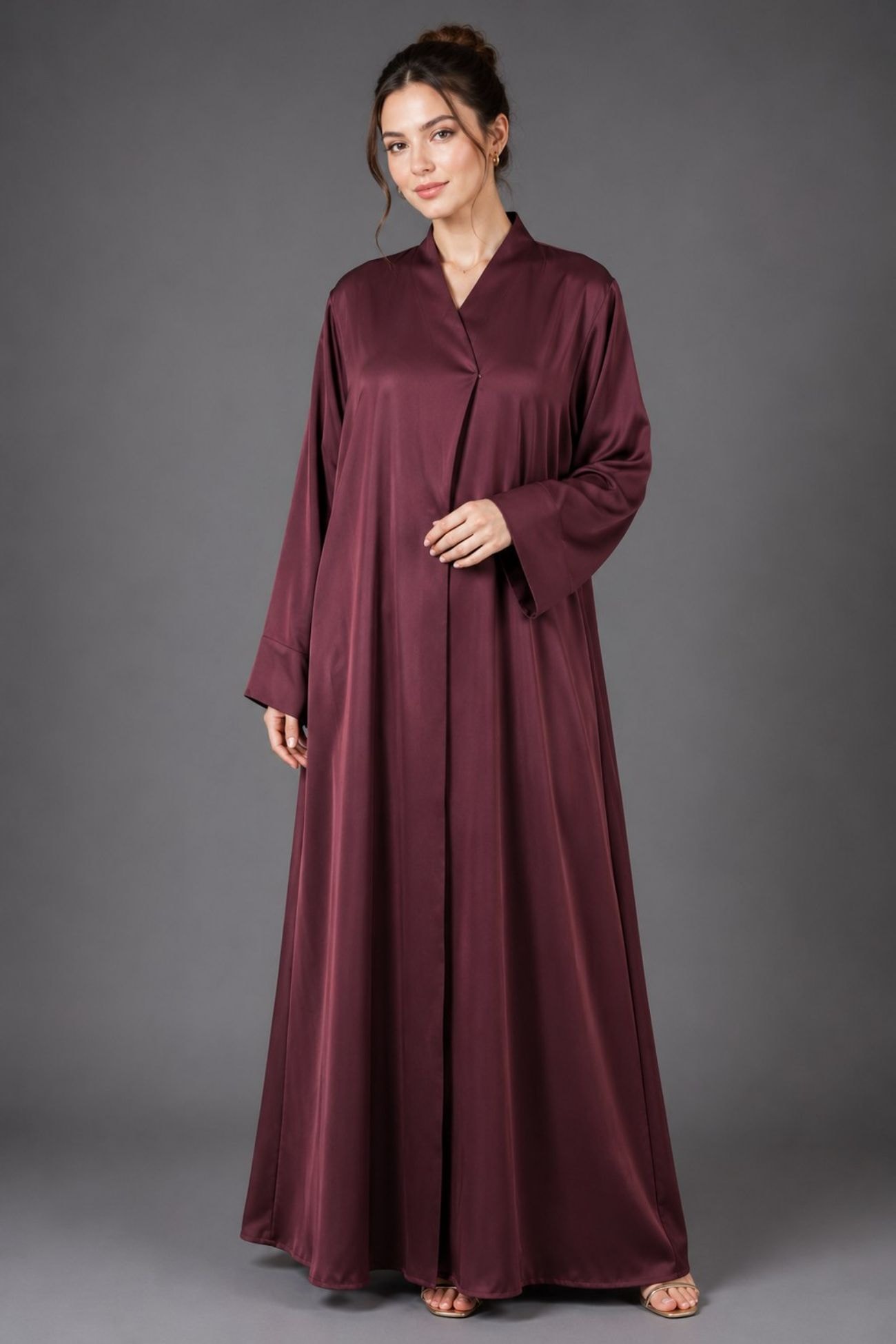 Burgundy Royale Abaya