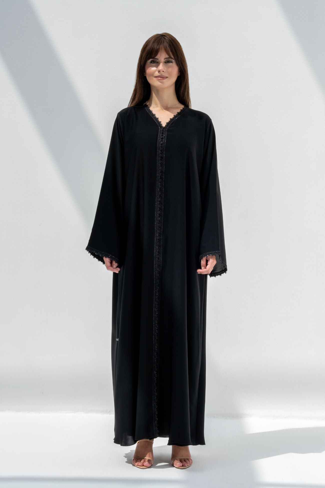 Noir Lace Grace Abaya
